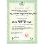 certifikát Lead Auditor ISMS